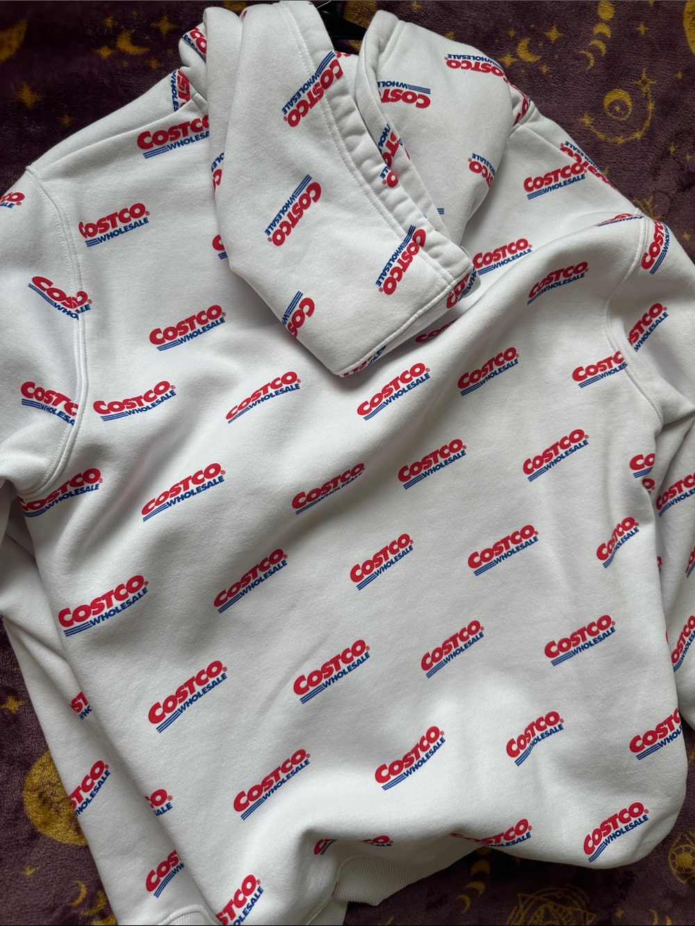 Kirkland Signature Costco Logo White Hoodie NWOT - Picture 3 of 3